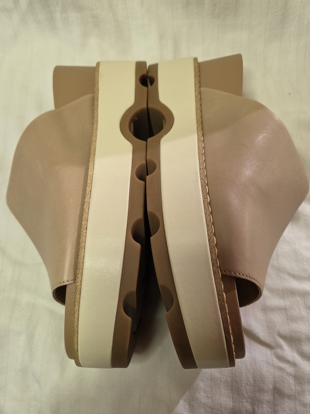 Sorel Women's Joanie IV Honest Beige Platform Slide Heeled Sandals - NWOB - Sz 8 - Picture 6 of 8